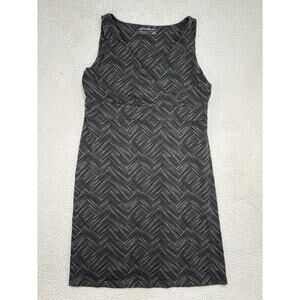 Eddie Bauer Travex Dress 2XL Gray Sleeveless Crossover Surplice Athletic Stretch